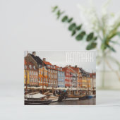 Dänemark, Nyhavn Street Postcard Postkarte (Stehend Vorderseite)