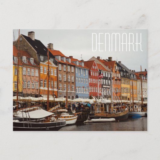 Dänemark, Nyhavn Street Postcard Postkarte (Vorderseite)
