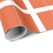 Dänemark oder dänische Flagge Geschenkpapier (Rolleneckpunkt)
