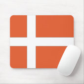 Dänemark oder dänische Flagge Mousepad (Mit Mouse)