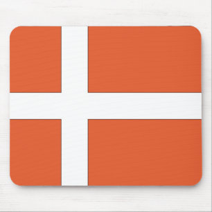 Dänemark oder dänische Flagge Mousepad