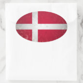 Dänemark Ovaler Aufkleber (Tasche)