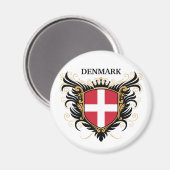 Dänemark [personalisieren] magnet (Vorderseite/Rückseite)