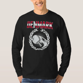 Dänemark Ping Pong Stolze dänische Tischtennis-Un T-Shirt