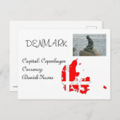 Dänemark Postkarte (Vorne/Hinten)