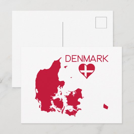 Dänemark Postkarte (Vorne/Hinten)