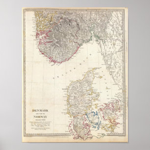 Dänemark, Punkt Norwegen Poster