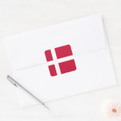 Dänemark Quadratischer Aufkleber (Umschlag)
