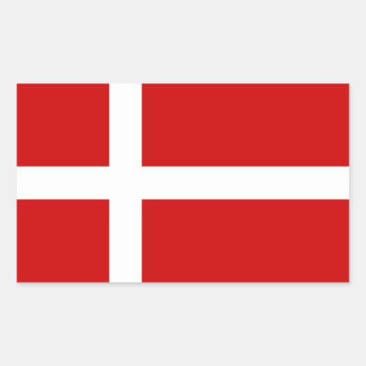 Dänemark Rechteckiger Aufkleber (Vorderseite)