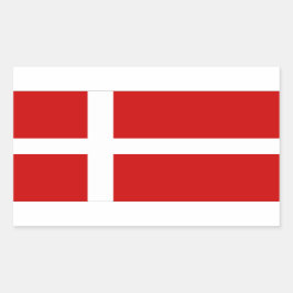 Dänemark Rechteckiger Aufkleber