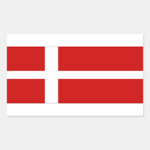 Dänemark Rechteckiger Aufkleber
