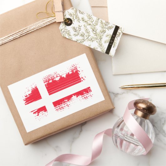 Dänemark Rechteckiger Aufkleber (Schenken)