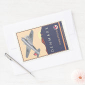 Dänemark Rechteckiger Aufkleber (Umschlag)