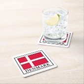 Dänemark Rechteckiger Pappuntersetzer (Vor Ort)