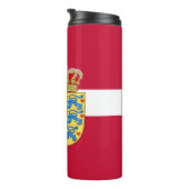Dänemark Reisemugge, patriotische dänische Flagge Thermosbecher (Nach rechts gedreht)