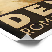 Dänemark Reiseplakat Retro Dänischer Kunstdruck Poster (Ecke)