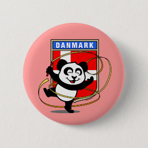 Dänemark Rhythmic Gymnastics Panda Button