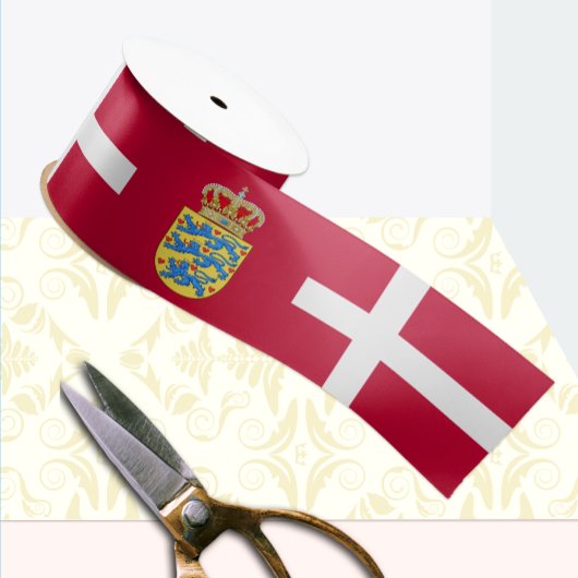 Dänemark Ribbon, Emblem, patriotisch, dänische Fla Satinband