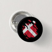 Dänemark Rippfahne Button (Vorne & Hinten)