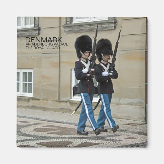 Dänemark Royal Guard Magnet! Magnet (Vorne)
