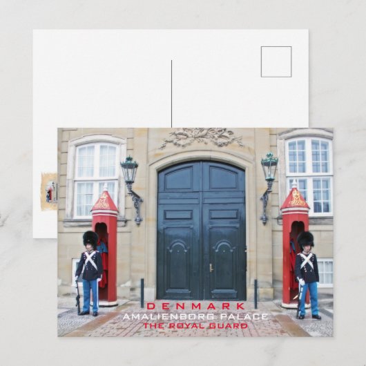 Dänemark Royal Guard Postcard! Postkarte (Vorne/Hinten)