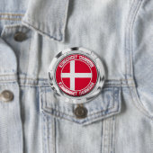 Dänemark Runde Emblem Button (Beispiel)