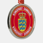 Dänemark Runde Emblem Ornament Aus Metall (Rechts)