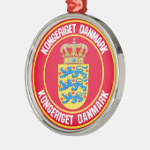 Dänemark Runde Emblem Ornament Aus Metall (Links)