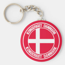 Schlüsselanhänger Dänemark Fahne 