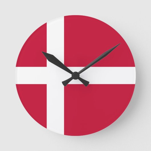 Dänemark Runde Wanduhr (Vorderseite)