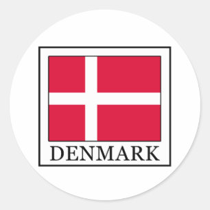 Dänemark Runder Aufkleber