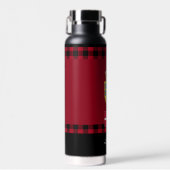 Dänemark Rustikales Vakuum isoliert, dänische Flag Trinkflasche (Vorne)