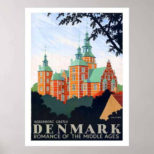 Dänemark, Schloss Rosenborg, mittelalterliche Roma Poster (Vorne)