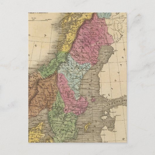 Dänemark, Schweden, Norwegen Postkarte (Vorderseite)