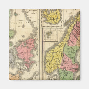 Dänemark, Schweden und Norwegen Magnet