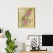 Dänemark, Schweden und Norwegen Poster (Heimbüro)
