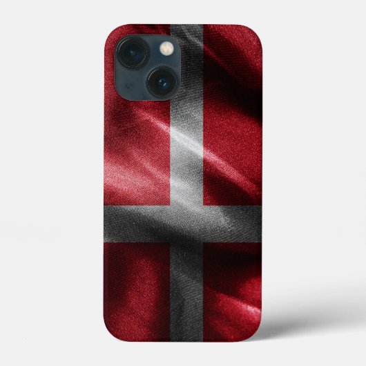 Dänemark - Seidenflagge Case-Mate iPhone Hülle (Rückseite)