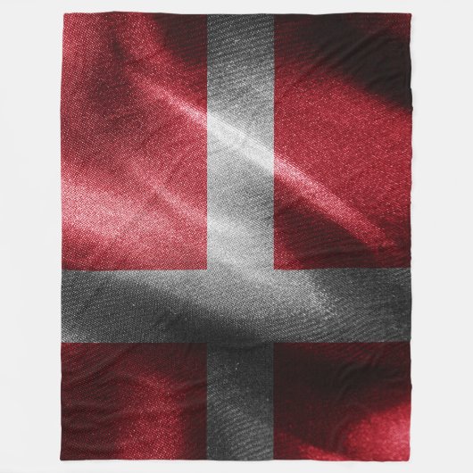 Dänemark - Seidenflagge Fleecedecke (Vorderseite)