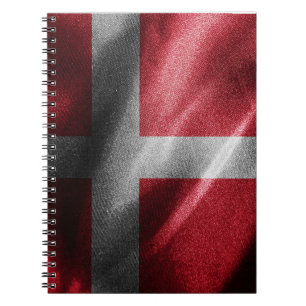 Dänemark - Seidenflagge Notizblock