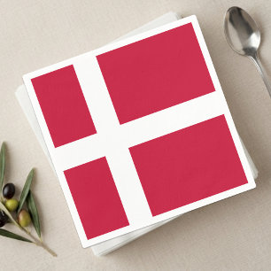 Dänemark Servietten, dänische Flagge Party / Sport Serviette