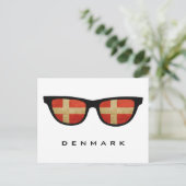 Dänemark Shades Custom Text & Color Postcard Postkarte (Stehend Vorderseite)