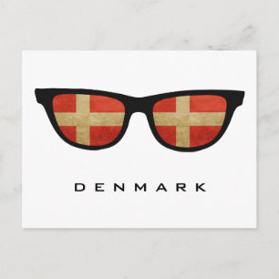 Dänemark Shades Custom Text & Color Postcard Postkarte