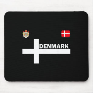 Dänemark Shirt-Flagge Jersey Fußball T-Shirt-Reise Mousepad