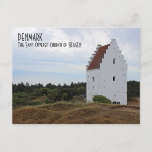 Dänemark, Skagen Sandbedeckte Kirche Postkarte! Postkarte