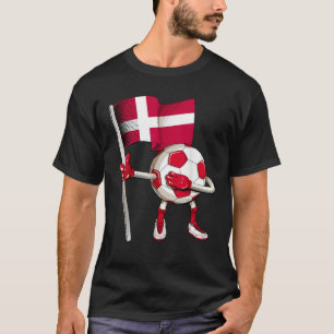 Dänemark Soccer Jersey dänischer Flaggenfußball Da T-Shirt