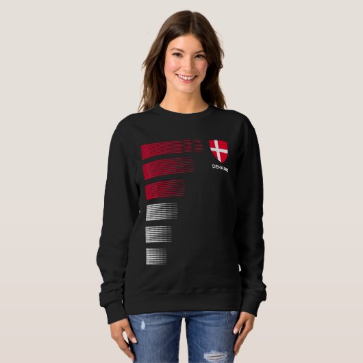 Dänemark Soccer Jersey Sweatshirt (Vorne ganz)