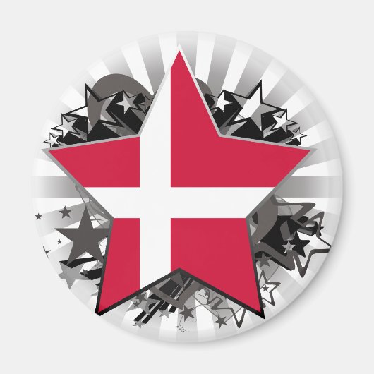 Dänemark Star Magnet (Vorne)