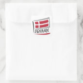 Dänemark - Stolz X Quadratischer Aufkleber (Tasche)