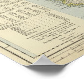 Dänemark, Südnorwegen Poster (Ecke)