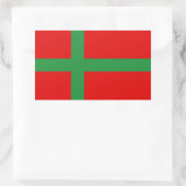 Dänemark - Symbol für die Region Bornholm Rechteckiger Aufkleber (Tasche)